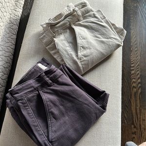 The Straight Leg Crop. Two pairs bundle.